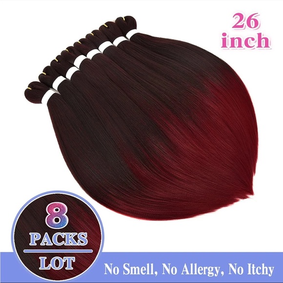 Pre Stretched Braiding Hair 22 I..s 22 Inch (Pack of 6TIB/Bug) - Picture 8 of 8